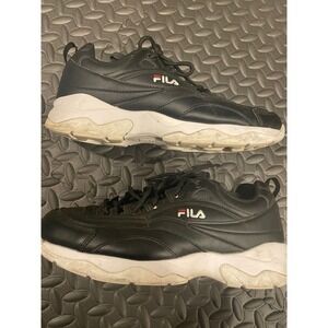 Fila Ray Tracer Black Chunky Sneakers women's 9.5 5CM00783-014 Athletic Shoes